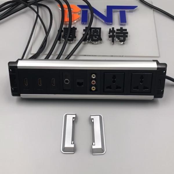 2*universal power multimedia tabletop outlets desktopsocket