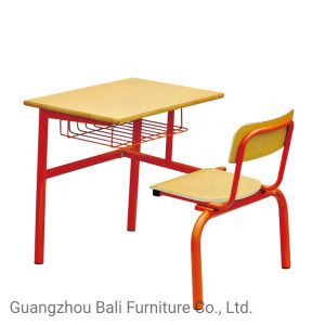 Metal Frame BAILI Study Table And Chair Set MDF Board Desk Top
