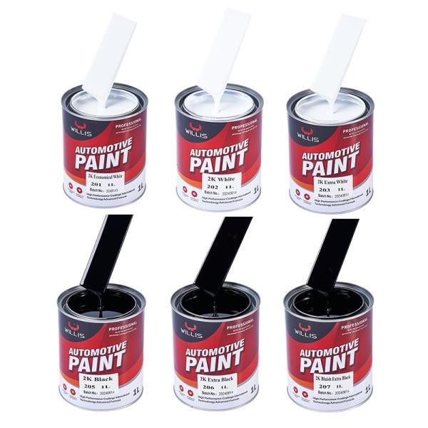 Intermediate 2K Solid Paint Colors For Auto Body Repair No Color Change Acrylic