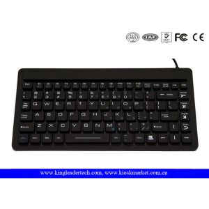 Cheap Super Slim Industrial IP68 Silicone Waterproof Keyboard For Hospital Use , 87 Keys for sale