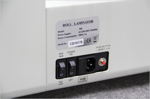 220V/50 Hot and cold lamination, easy operation, 4 rollers heating lamp pouch