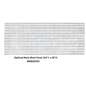 8 Gauge 1X3 Steel Wire Pallet Rack Back Guard , Wire Storage Panels 144* 48 Inch