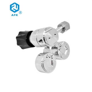 Single diaphragms Stainless Steel Nitrogen Regulator vacuum With Inlet CGA540