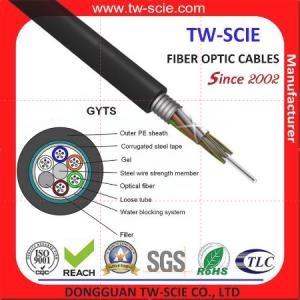 Cheap 216 Core Outdoor Rated Fiber Optic Cable , Armored Om3 Fiber Optic Cable Gyts for sale