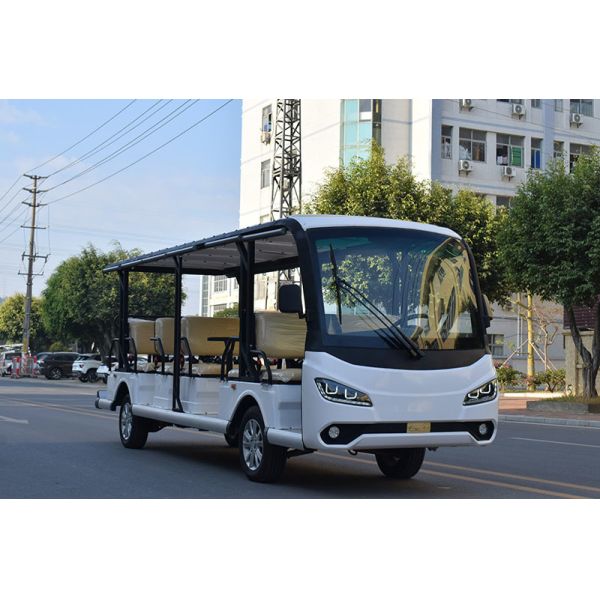Quality Safe & Comfortable Electric Sightseeing Bus 18 Seats 72V Lithium Battery High Climbing Ability Support Long Range wholesale