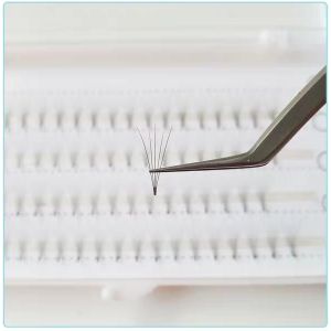 Wholesale High Quality Natural pre made volume fans eyelash extensions 2D/3D/4D