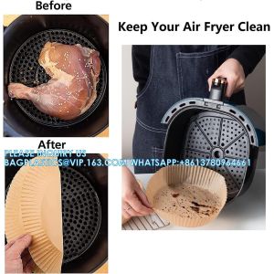 Air Fryer Paper Liners, 100PCS Non-Stick Disposable Liners, Baking Paper For Air