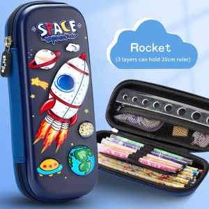 Versatile and Practical EVA Pencil Case with 3 Layer Classification Design
