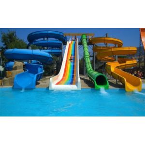18.5Kw 3m Width Water Park Slide Amusement Theme Park Facilities Games