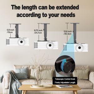 Universal Projector Ceiling Mounts Length Adjustable Projector Ceiling Hanger
