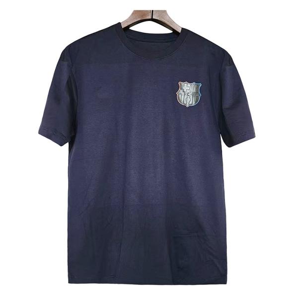 Quality Black Barcelona Themed T-shirt With Logo Team Customization wholesale