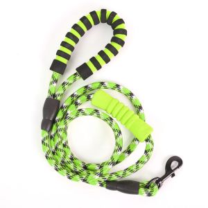 EVA Reflective Double Handle Dog Leash Dog Round Rope With Clip And Padded