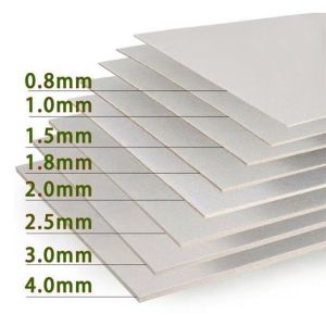 Double Sided Grey Board 787x1092mm 889x1194mm Gray Cardboard Sheets PE Coated