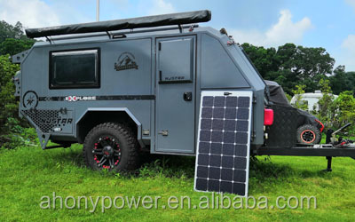 Walk On Marine Solar PV Panels Back Contact Mono Cell 130w Solar Panel