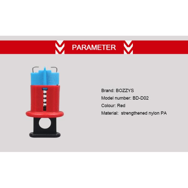 Red Color Circuit Breaker Lock Out , Humanity Design Lockout Tagout Devices