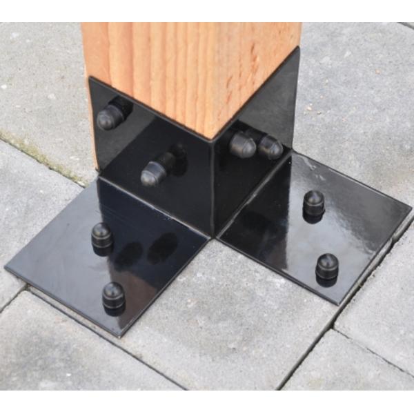 Quality Furniture Hardware Pergola Bracket with Wooden Structure and Stamping Punching Bending wholesale