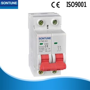 China 6ka Safety Miniature Circuit Breaker 2p 6A - 63A MCB With CE Semko Sirirm IEC60898 on sale