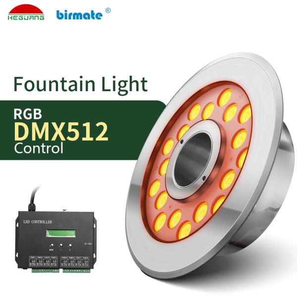 Quality DC24V 600LM 18W LED RGB DMX Control LED Fountain Lights wholesale