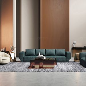 Golden Base SS Steel Table And Sofa Sets Coffee Desk High Glass