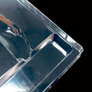 Transparent PET Plastic Packaging Tailored Disposable Blister Tray for Folding