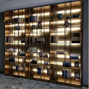 Bookshelf Separator Metal Decor Shelf Living Room Metal Shelf Divider