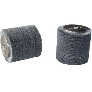 China 240 Grit Abrasive Nylon Wire Filament  Round Cylindrical Roller Brush on sale