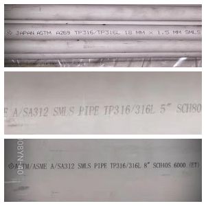 Cheap ASTM A312 Seamless Stainless Steel Pipe Round SMLS 8&quot; SCH40S 304 316L for sale