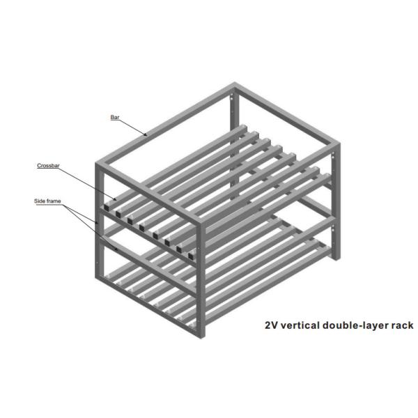 Custom Made Wire Shelving 2 Layers Foldable Double Deep Light Metal Shelving For