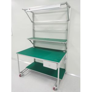 ESD Loading Aluminium Alloy Pipe Workbench Removable Custom Shelves