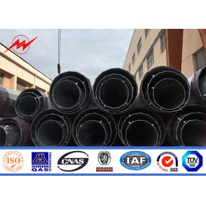 AWS D1.1 33kv Galvanized Electric Power Poles For Transmission Line