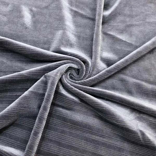 Korea Pleated Corduroy Spandex Velvet Velour Fabric Knitted 230-300gsm