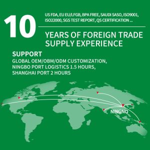 Factory sell Ice Cream Wide Mouthed Jar with aluminum cap, PET Jars With Bamboo