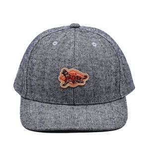 Adjustable Closure Six-Panel Snapback Cap - Match The Fabric Stitching