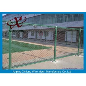 Diamond Hole Chain Link Mesh Fence Galvanized Wire Mesh For Sports Ground