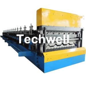 Automatic PLC Control Dual Level Roll Forming Machine With Manual / Automatic