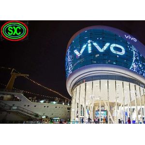 P6.25 High Brightness Glass Transparent LED Display Video Screen