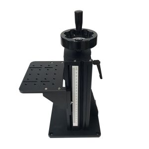 Z Axis Large Stroke Manual Lab Jack T Shaped Screw Drive Hand Lifting Stage