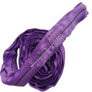 Custom Polyester Lifting Sling 1T Endless Polyester Round Sling Multiple Fiber