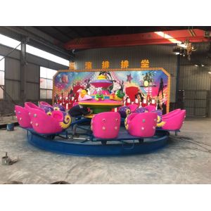 Kids 120kg Rotating Rocking Chair 1.9m/s Small Amusement Equipment Mini Crazy