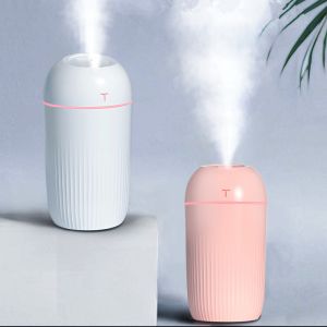 Manual Humidity Control Ultrasonic Car Air Diffuser with 420ml Capacity and USB