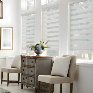 Custom Size Electric Smart Zebra Shading Dustproof Function Window Polyester