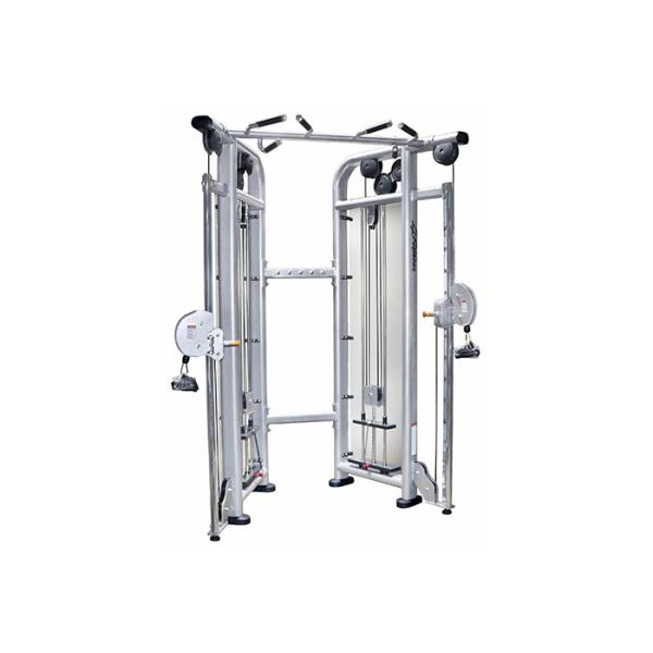 Quality Silver Frame Dual Adjustable Gym Pulley Machine For Training wholesale