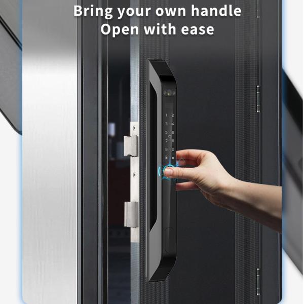 Digital Smart Fingerprint Sliding Door Lock Tuya Password Card Face Recognition