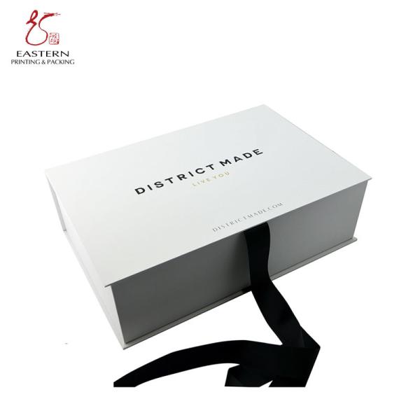 Quality Eastern Glossy Lamination 280mm Length Hard Cardboard Boxes For Clothes wholesale