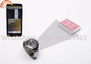 Cheap Silver Poker Cheating Device Fashionable Watch Camera Poker Scanner for sale