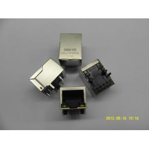 Side Entry Single Port 10/100baseT RJ45 with transformer , UTP RJ45 8P8C female Jack
