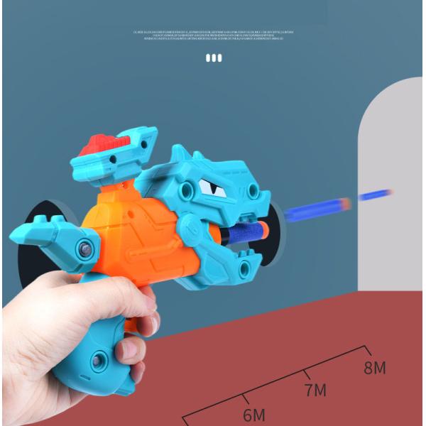 Oem Children's toy gun DIY Baby disassembly dinosaur soft bullet guns toy EVA sponge puzzle assembled gun model