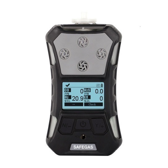 Portable CO2 and O2 Gas Detector Alarm Function IP67 with Back Clip Easy to