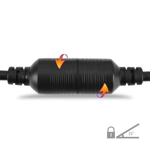 Twist Lock L6-20P 20AMP Plug to NEMA 6-20R or 6-15R Receptacle ETL Listed 3FT