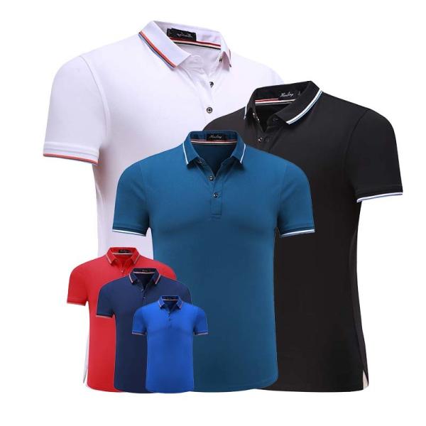 Quality Flyita 100% Polyester Short Sleeve Plain Polo Collared T Shirt For Men wholesale